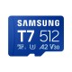 Карта памяти Samsung 512GB microSDXC class 10 UHS-I U3 V30 A2 T7 (MB-MB512T/WW)