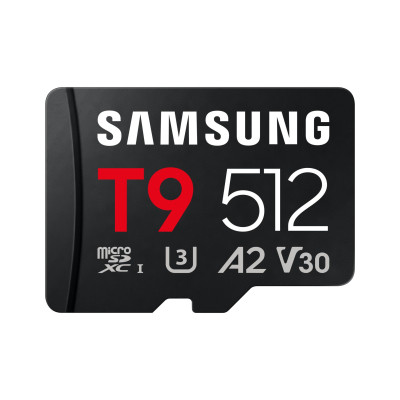 Карта памяти Samsung 512GB microSDXC class 10 UHS-I U3 V30 A2 T9 (MB-MH512T/WW)