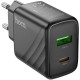 Зарядний пристрій HOCO CS23A 1xUSB-C PD30W + 1xUSB QC3.0 black (6942007609944) Зарядний пристрій HOCO CS23A 1xUSB-C PD30W + 1xUSB QC3.0 black (6942007609944)