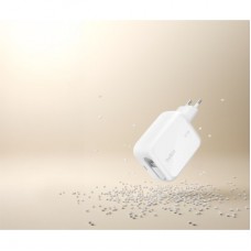 Зарядное устройство Belkin 2xUSB-C 67W GaN PD3.2 PPS + built-in cable USB-C 1.0m white (WCH022KQWH) Зарядное устройство Belkin 2xUSB-C 67W GaN PD3.2 PPS + built-in cable USB-C 1.0m white (WCH022KQWH) - Фото