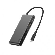 Концентратор Belkin USB-C 8-in-1 2xUSB 3.2 + 2xUSB-C PD100W + HDMI 2.0 4K60Hz + RJ45 2.5Gbps + SD/microSD (INC024HQSGY) Концентратор Belkin USB-C 8-in-1 2xUSB 3.2 + 2xUSB-C PD100W + HDMI 2.0 4K60Hz + RJ45 2.5Gbps + SD/microSD (INC024HQSGY) - Фото