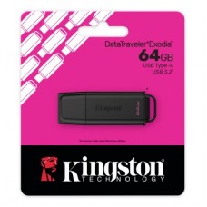 USB-флеш-накопичувач Kingston 64GB DataTraveler Exodia USB 3.2 Gen1 Black (DTXG2/64GB) - Фото