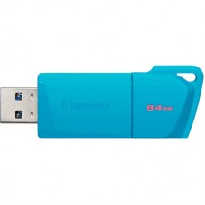 USB флеш накопитель Kingston 64GB DataTraveler Exodia M USB 3.2 Gen1 Aqua Blue (KC-U2L64-7LB) - Фото