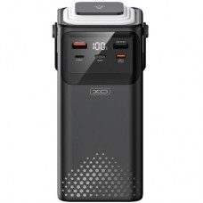 Батарея универсальная XO 50000mAh, PD/20W, QC/22,5W, Lamp, black (XO-PR286-BK) - Фото