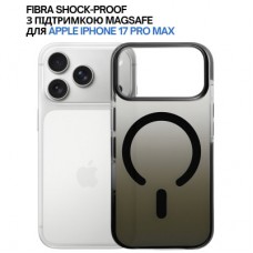 Чехол для мобильного телефона BeCover FIBRA Shock-Proof MagSafe Apple iPhone 17 Pro Max Black (715468) - Фото