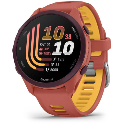 Смарт-часы Garmin Forerunner 170 Music, GPS, WiFi, Red Pink/Mango, GPS смарт-годинник (010-03920-13)