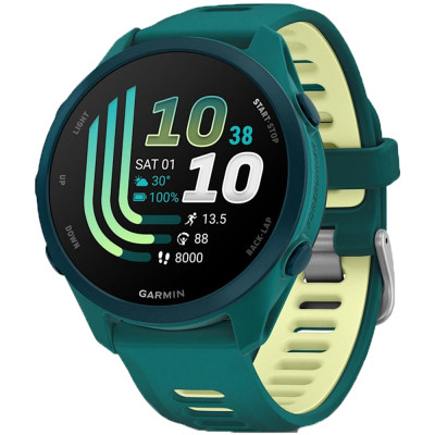 Смарт-часы Garmin Forerunner 170 Music, GPS, WiFi, Teal Green/Citron, GPS смарт-годинник (010-03920-12)