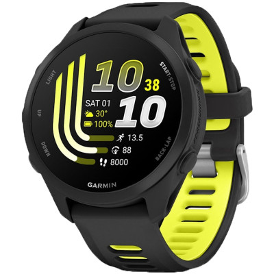 Смарт-часы Garmin Forerunner 170, GPS, Black/Amp Yellow, GPS смарт-годинник (010-03920-00)