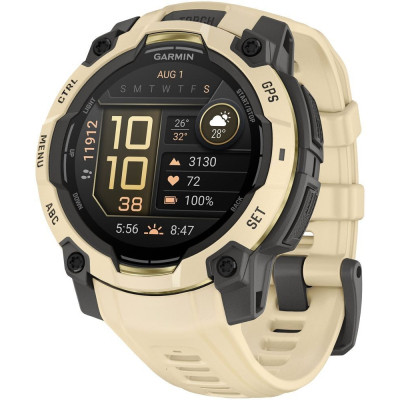 Смарт-часы Garmin Instinct 3, 45mm, AMOLED, Citrine/Gray with Citrine Band, GPS смарт-годинник (010-02936-02)