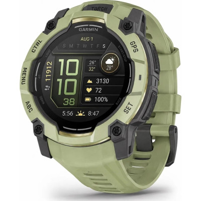 Смарт-часы Garmin Instinct 3, 50mm, AMOLED, Fern Green/Gray, Fern Green Band, GPS смарт-годинник (010-03020-02)