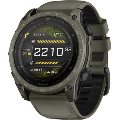 Смарт-часы Garmin Tactix 8 Cerakote, Olive Drab, 51mm, GPS смарт-годинник (010-04553-11)