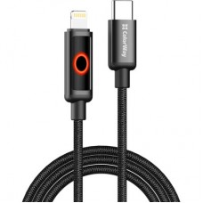 Дата кабель USB-C to Lightning 1.0m PD30W black ColorWay (CW-CBPDCL103-BK) - Фото