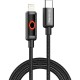 Дата кабель USB-C to Lightning 1.0m PD30W black ColorWay (CW-CBPDCL103-BK)