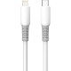 Дата кабель USB-C to Lightning 1.0m PD30W liquid silicone white ColorWay (CW-CBPDCL093-WT)
