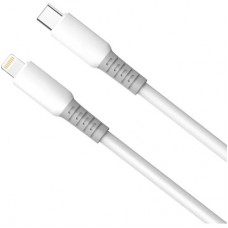Дата кабель USB-C to Lightning 1.0m PD30W liquid silicone white ColorWay (CW-CBPDCL093-WT) - Фото