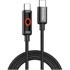 Дата кабель USB-C to USB-C 1.0m 3A PD60W black ColorWay (CW-CBPDCC103-BK) - Фото