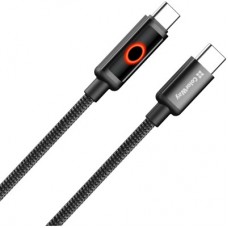 Дата кабель USB-C to USB-C 1.0m 3A PD60W black ColorWay (CW-CBPDCC103-BK) - Фото