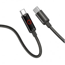Дата кабель USB-C to USB-C 1.0m 3A PD60W black ColorWay (CW-CBPDCC103-BK) - Фото