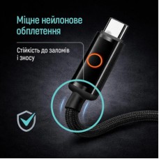 Дата кабель USB-C to USB-C 1.0m 3A PD60W black ColorWay (CW-CBPDCC103-BK) - Фото