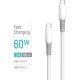 Дата кабель USB-C to USB-C 1.0m 3A PD60W liquid silicone white ColorWay (CW-CBPDCC093-WT) Дата кабель USB-C to USB-C 1.0m 3A PD60W liquid silicone white ColorWay (CW-CBPDCC093-WT)
