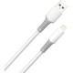 Дата кабель USB 2.0 AM to Lightning 1.0m 3A liquid silicone white ColorWay (CW-CBUL093-WT)