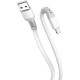 Дата кабель USB 2.0 AM to Lightning 1.0m 3A liquid silicone white ColorWay (CW-CBUL093-WT)