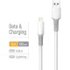Дата кабель USB 2.0 AM to Lightning 1.0m 3A liquid silicone white ColorWay (CW-CBUL093-WT)