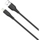 Дата кабель USB 2.0 AM to Lightning 2.0m 3A textured PVC black ColorWay (CW-CBUL095-BK)