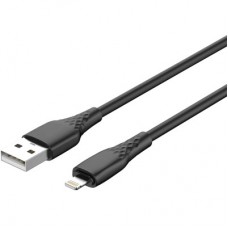 Дата кабель USB 2.0 AM to Lightning 2.0m 3A textured PVC black ColorWay (CW-CBUL095-BK) - Фото
