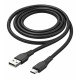 Дата кабель USB 2.0 AM to USB-C 2.0m 3A textured PVC black ColorWay (CW-CBUC095-BK)