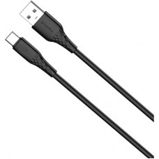 Дата кабель USB 2.0 AM to USB-C 2.0m 3A textured PVC black ColorWay (CW-CBUC095-BK) - Фото