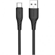 Дата кабель USB 2.0 AM to USB-C 2.0m 3A textured PVC black ColorWay (CW-CBUC095-BK) - Фото