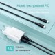 Дата кабель USB 2.0 AM to USB-C 2.0m 3A textured PVC black ColorWay (CW-CBUC095-BK) Дата кабель USB 2.0 AM to USB-C 2.0m 3A textured PVC black ColorWay (CW-CBUC095-BK)