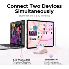 Мышка Ugreen M331 Wireless/Bluetooth Pink (65625) - Фото