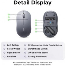 Мышка Ugreen M331 Wireless/Bluetooth Gray (65627) - Фото