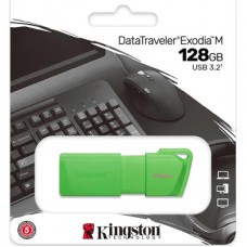 USB флешнакопичувач Kingston 128 GB DataTraveler Exodia M Green USB 3.2 (KC-U2L128-7LG) - Фото