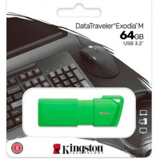 USB-флеш-накопичувач Kingston 64GB DataTraveler Exodia M Green USB 3.2 (KC-U2L64-7LG) - Фото