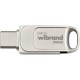 USB флеш накопитель Wibrand 256GB Bee Silver USB 3.2/Type-C (WI3.2TC/BE256TC039S)
