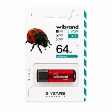 USB флеш накопитель Wibrand 64GB Ladybug Red USB 3.2 (WI3.2/LB64P10S) - Фото
