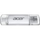 USB флеш накопитель Acer 32GB UP300 Silver USB 3.2/Type-C (BL.9BWWA.588)
