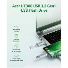 USB флеш накопитель Acer 32GB UP300 Silver USB 3.2/Type-C (BL.9BWWA.588) - Фото