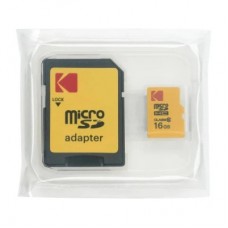Картка пам'яті Kodak 16 GB microSDHC class 10 UHS-I (EKMSDM16GHC10CJ60K) - Фото