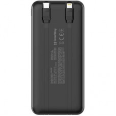 Батарея универсальная ColorWay 10 000 mAh DigiPower PD/22.5W, QC/4.0, Black (CW-PB100LP01BK) - Фото