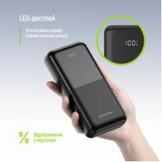 Батарея универсальная ColorWay 20 000 mAh DigiPower PD/22.5W, QC/4.0, Black (CW-PB200LP01BK) - Фото