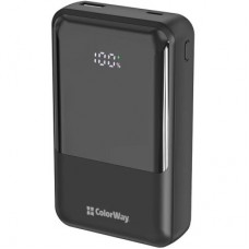 Батарея універсальна ColorWay 20 000 mAh DigiPower PD/45W, QC/4.0, Black (CW-PB200LP04BK) - Фото