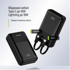 Батарея універсальна ColorWay 20 000 mAh DigiPower PD/45W, QC/4.0, Black (CW-PB200LP04BK) - Фото