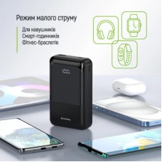 Батарея універсальна ColorWay 20 000 mAh DigiPower PD/45W, QC/4.0, Black (CW-PB200LP04BK) - Фото