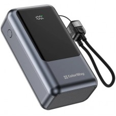 Батарея универсальная ColorWay 20 000 mAh Urban PD/22.5W, QC/4.0, Gray (CW-PB200LP03GR) - Фото