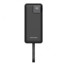 Батарея универсальная ColorWay 30 000 mAh EnergyHub PD/22.5W, QC/4.0, Black (CW-PB300LP05BK) - Фото
