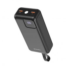 Батарея универсальная ColorWay 30 000 mAh EnergyHub PD/22.5W, QC/4.0, Black (CW-PB300LP05BK) - Фото
